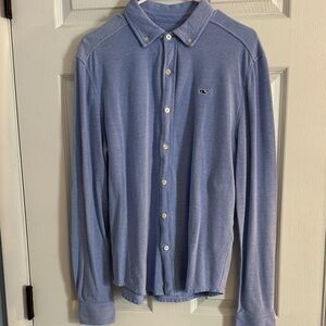 Vineyard Vines Men's Blue Button-Down Shirt - M